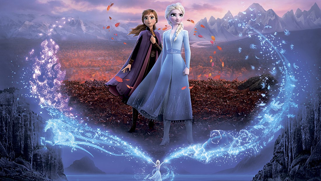 Elsa en Anna Foto Wallpaper
