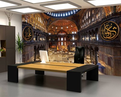 Hagia Sophia Moskee Binnenaanzicht Wallpaper