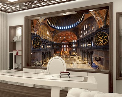 Hagia Sophia Moskee Binnenaanzicht Wallpaper
