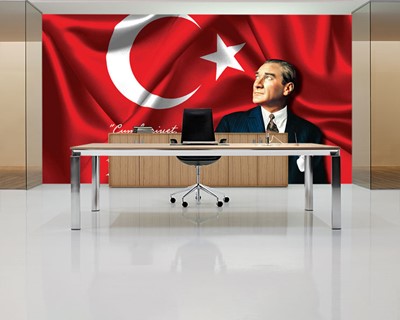 Ataturk Foto Turkse Vlag Wallpaper