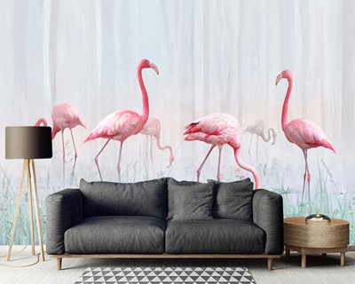 Flamingo Vogels Foto Muur Poster