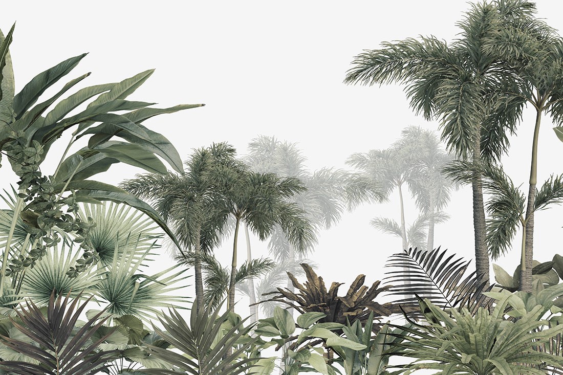 Tropische Jungle Behang Woonkamer