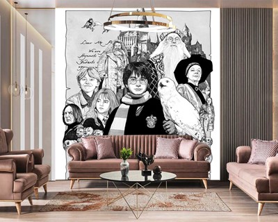 Harry Potter Zwart-wit Behang