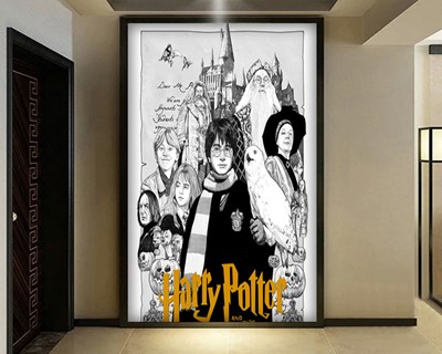 Harry Potter Zwart-wit Behang