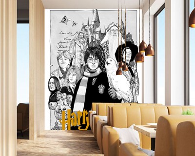 Harry Potter Zwart-wit Behang