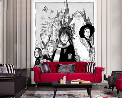 Harry Potter Zwart-wit Behang