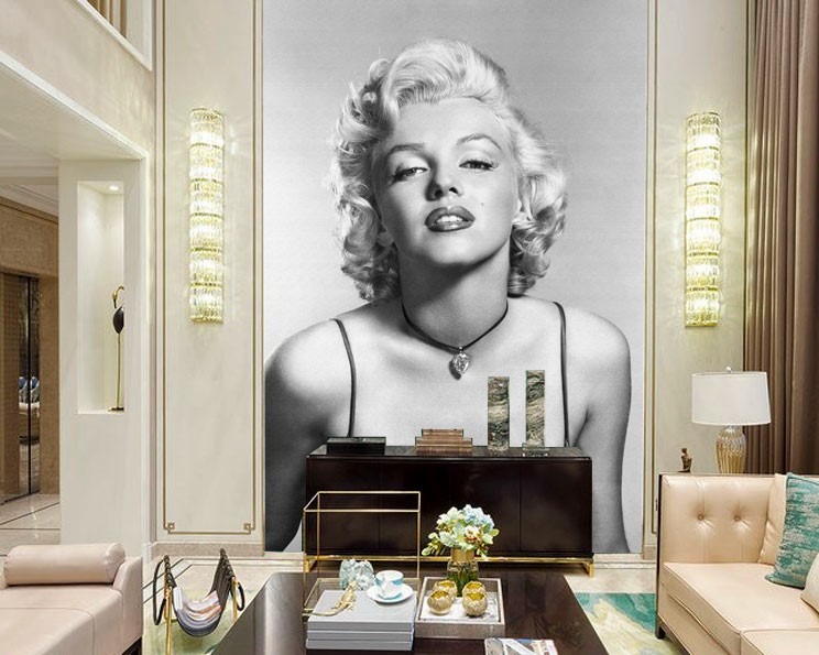 verkrachting Ciro Houden Marilyn Monroe Foto Wallpaper Model 3D-behangen | 3D-achtergronden