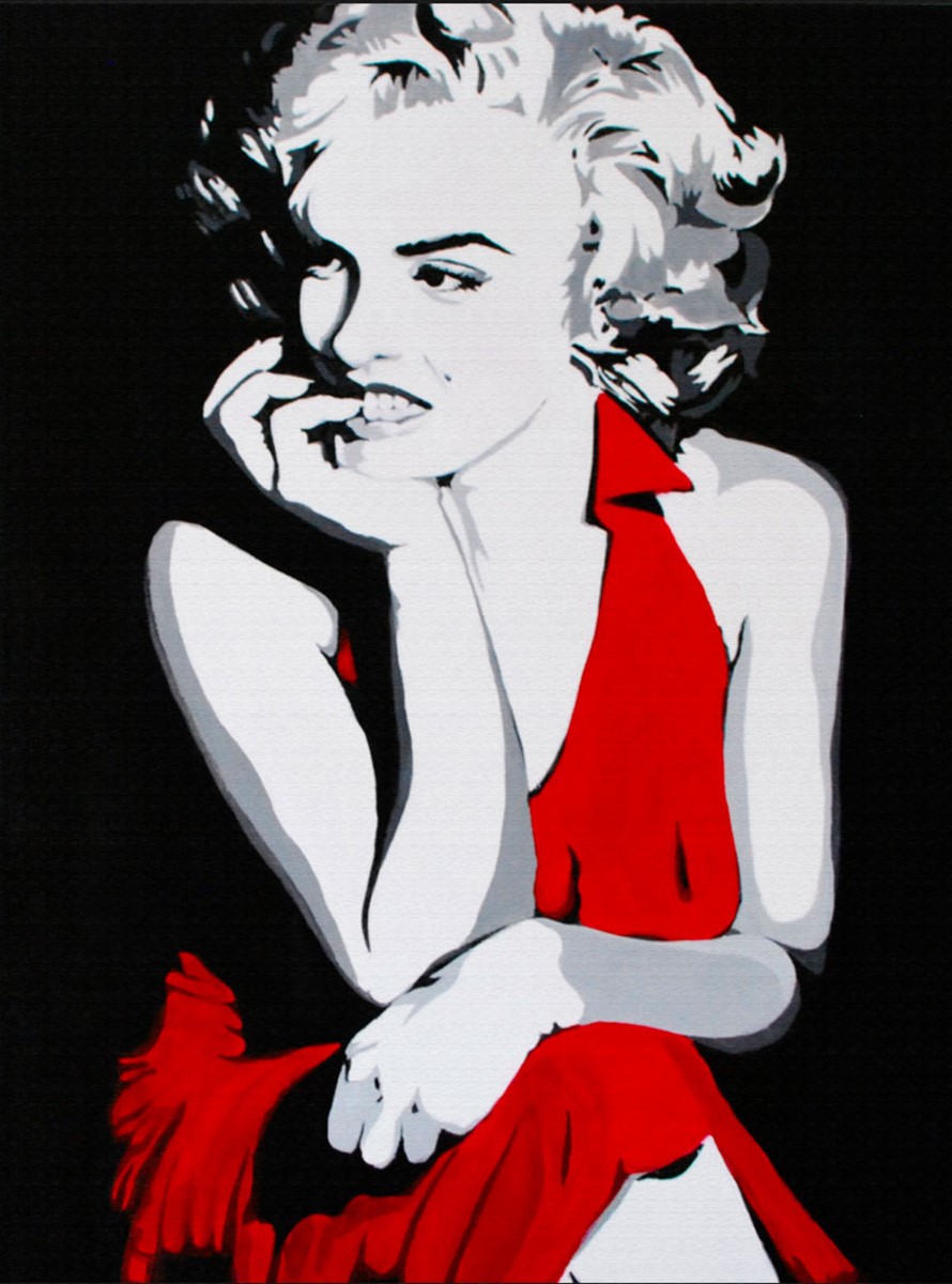 Marilyn Monroe Tekening Behang