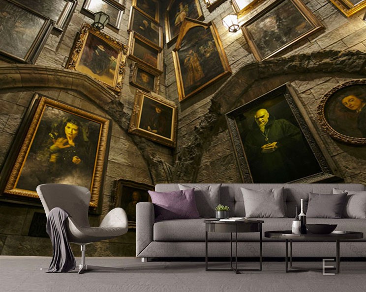 smog Oneindigheid Dor Harry Potter Schilderijen Achtergrond 3D-behangen | 3D-achtergronden