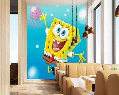 SpongeBob thema kinderkamer behang