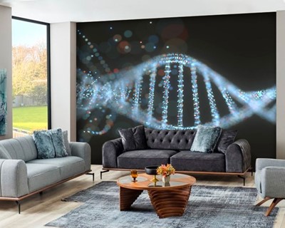 Behangmodel met DNA Helix-thema