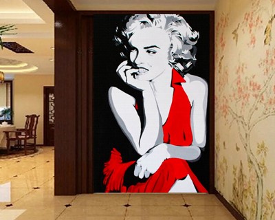 Marilyn Monroe Tekening Behang