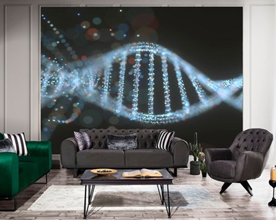 Behangmodel met DNA Helix-thema