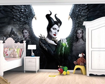 Fantasie-achtergrond met Maleficent-thema