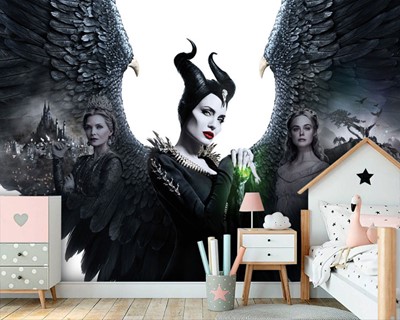 Fantasie-achtergrond met Maleficent-thema