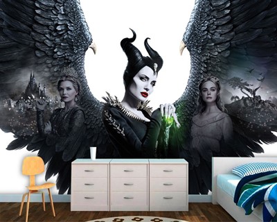 Fantasie-achtergrond met Maleficent-thema