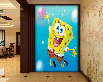 SpongeBob thema kinderkamer behang