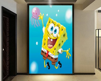 SpongeBob thema kinderkamer behang