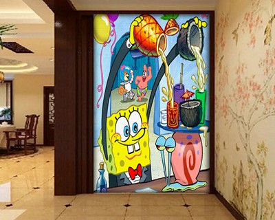 SpongeBob Square Shorts Kinderkamer Behang