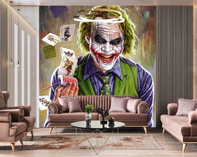 Behangmodel met Joker-thema