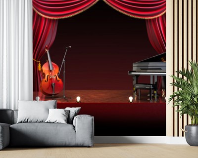 Viool En Piano Foto Wallpaper