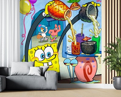 SpongeBob Square Shorts Kinderkamer Behang