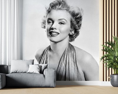 Zwart-wit Marilyn Monroe-behang