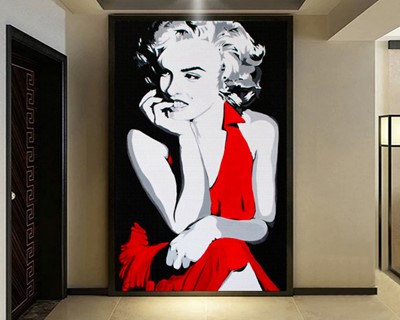 Marilyn Monroe Tekening Behang