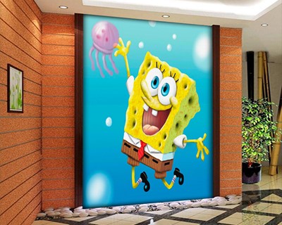 SpongeBob thema kinderkamer behang