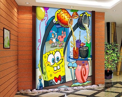 SpongeBob Square Shorts Kinderkamer Behang