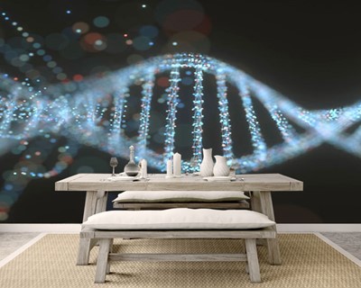 Behangmodel met DNA Helix-thema