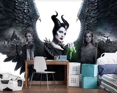 Fantasie-achtergrond met Maleficent-thema