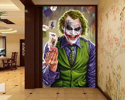 Behangmodel met Joker-thema