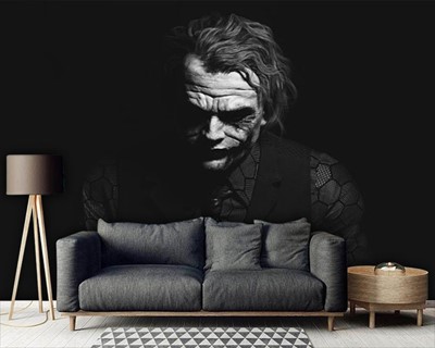 Zwart-wit Joker Foto Wallpaper