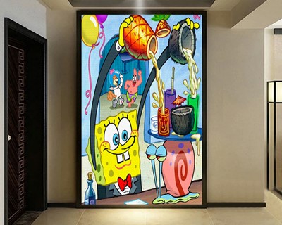 SpongeBob Square Shorts Kinderkamer Behang