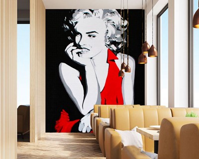 Marilyn Monroe Tekening Behang