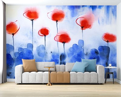 Canvas Floral Artistic Wallpaper