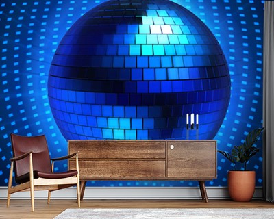 Blue Disco Ball Wallpaper