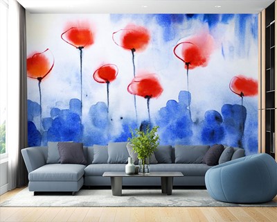 Canvas Floral Artistic Wallpaper