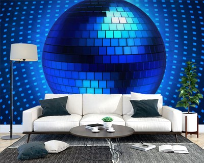 Blue Disco Ball Wallpaper