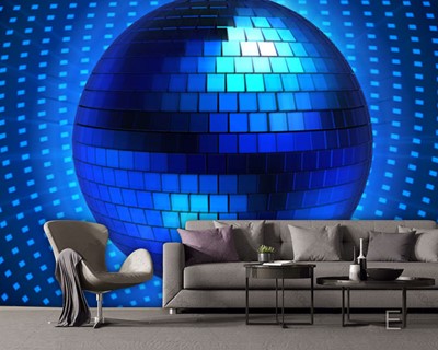 Blue Disco Ball Wallpaper