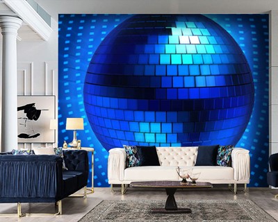 Blue Disco Ball Wallpaper