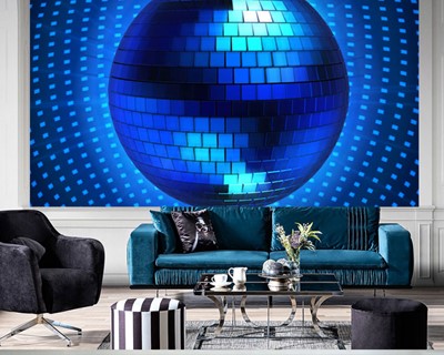 Blue Disco Ball Wallpaper