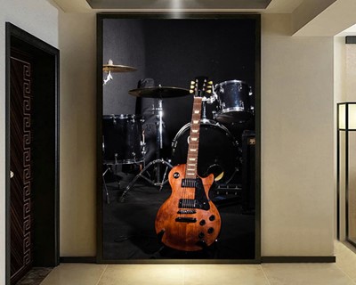 Guitar And Drum Picture Wallpaper