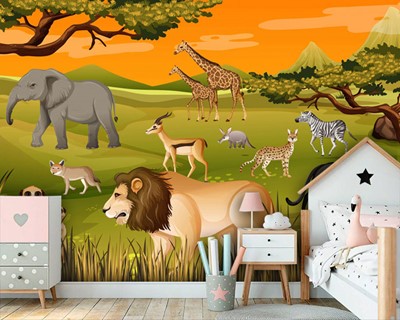 Safari-achtergrondmodel
