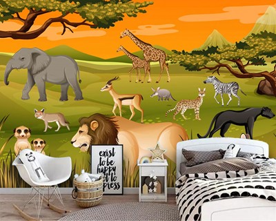 Safari-achtergrondmodel