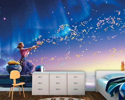 Fantasie Animatie Kinderkamer Behang