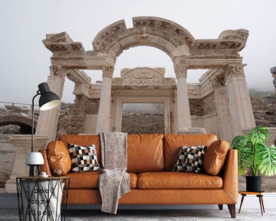 Efeze Hadrian tempel behang