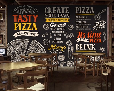 Cafe Menu Ontwerp Behang