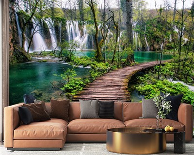 Waterval Bekijk Wallpaper Afbeelding